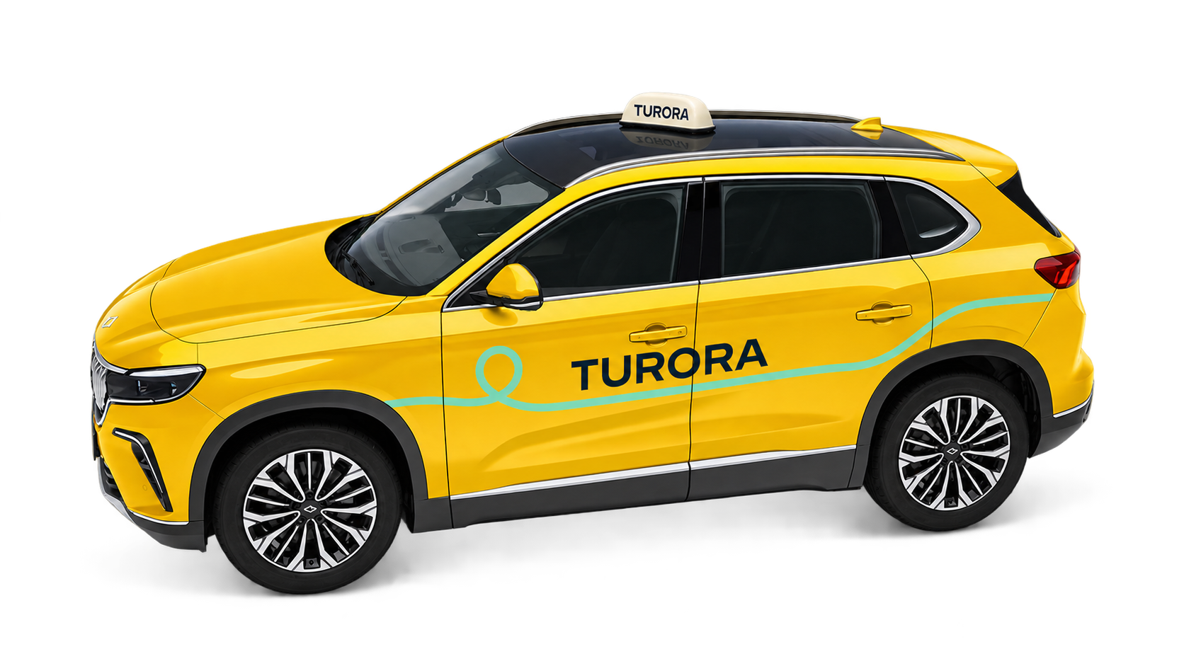 Turora T10X SUV yellow taxi concept